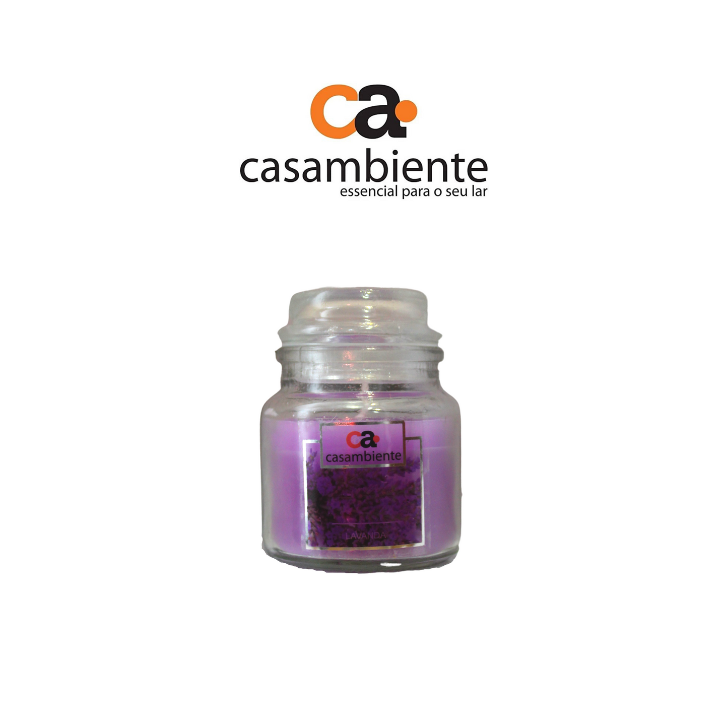 Vela Aromática Perfumada Castiçal Vidro Decorativa - 75g
