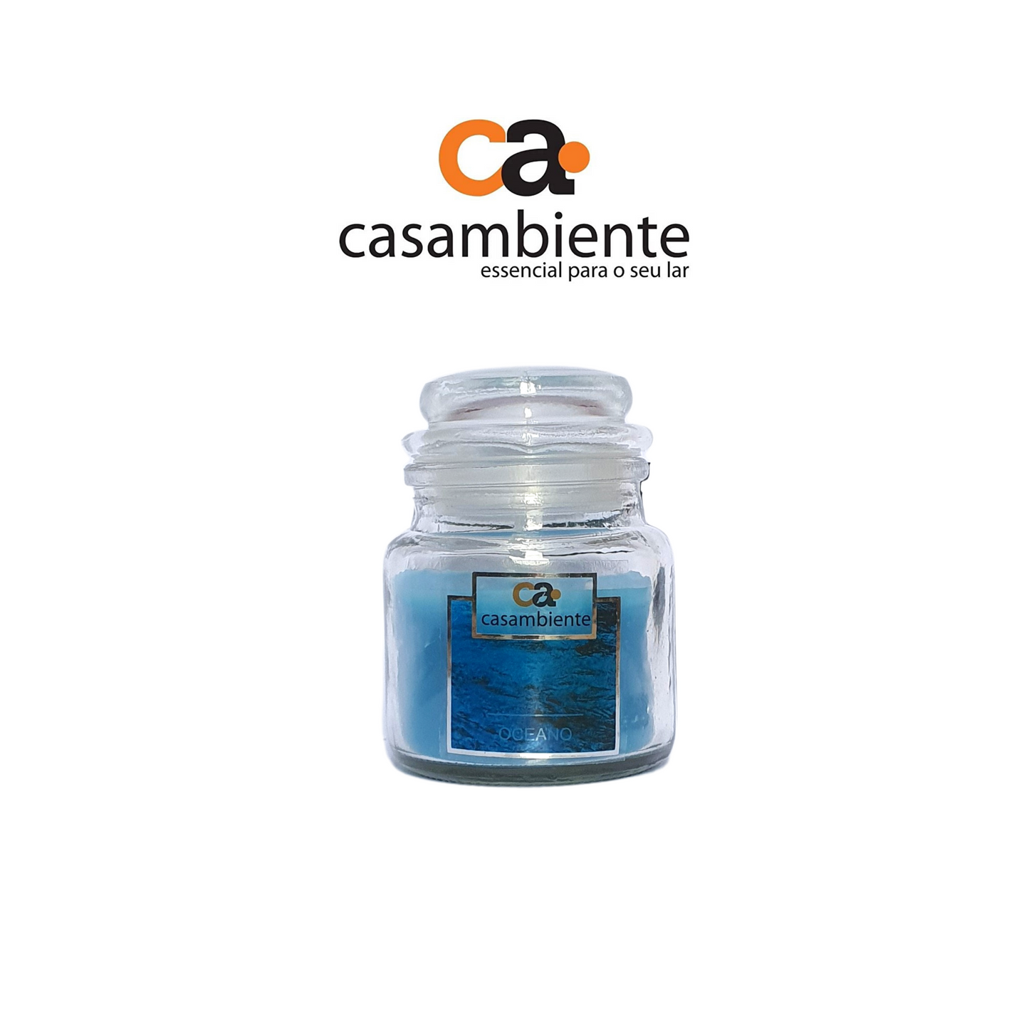 Vela Aromática Perfumada Castiçal Vidro Decorativa - 75g