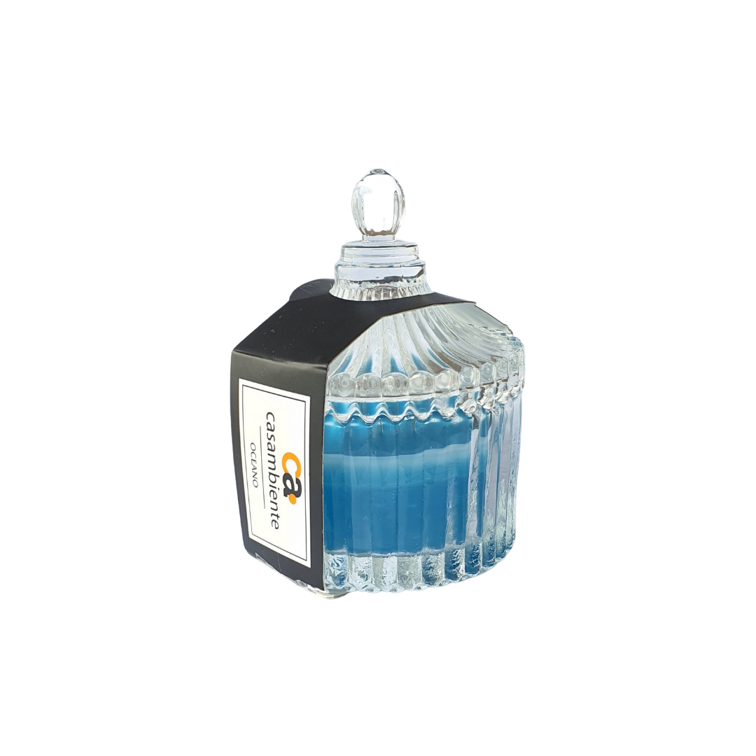 Vela Aromática Perfumada Castiçal Vidro Decorativa - 55g