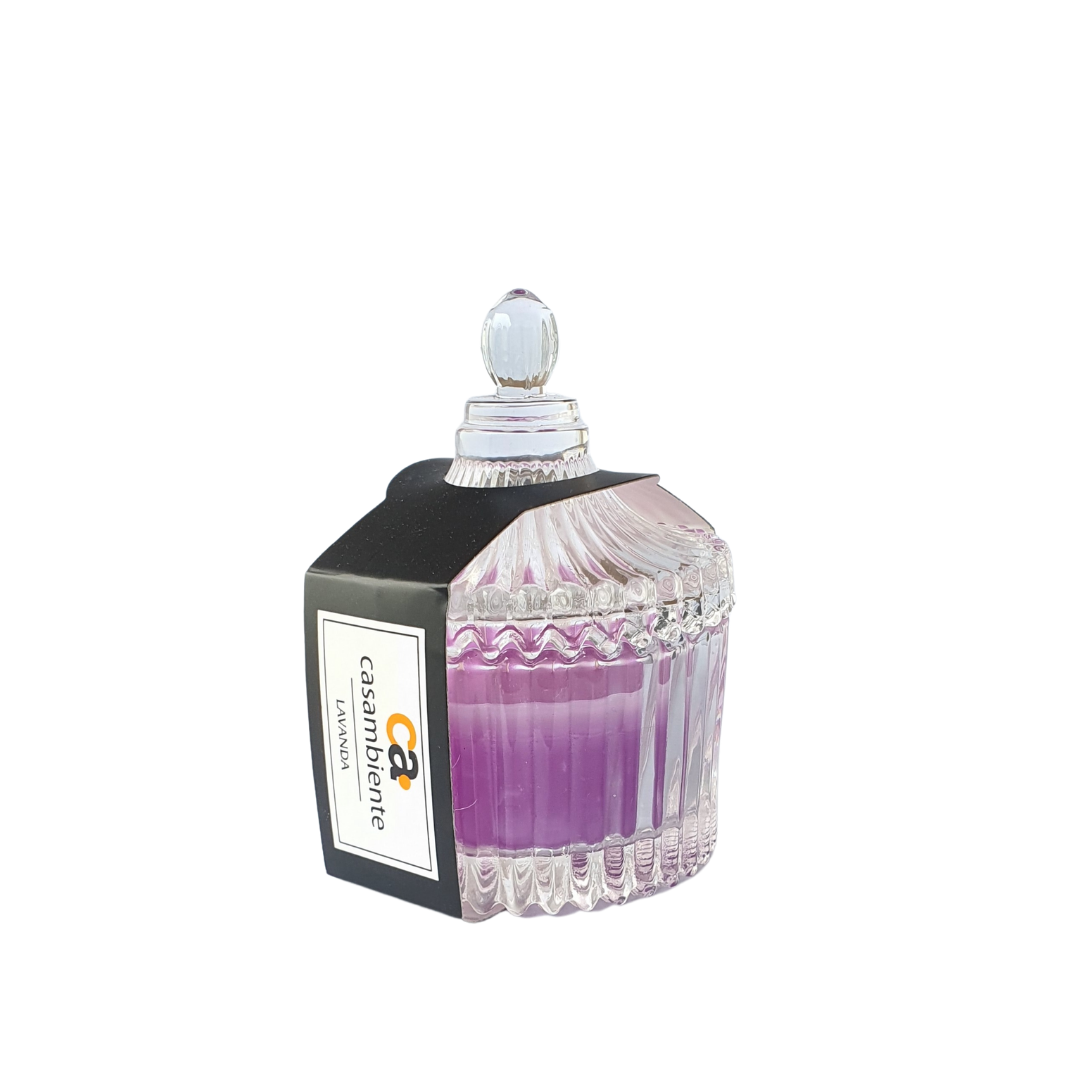 Vela Aromática Perfumada Castiçal Vidro Decorativa - 55g