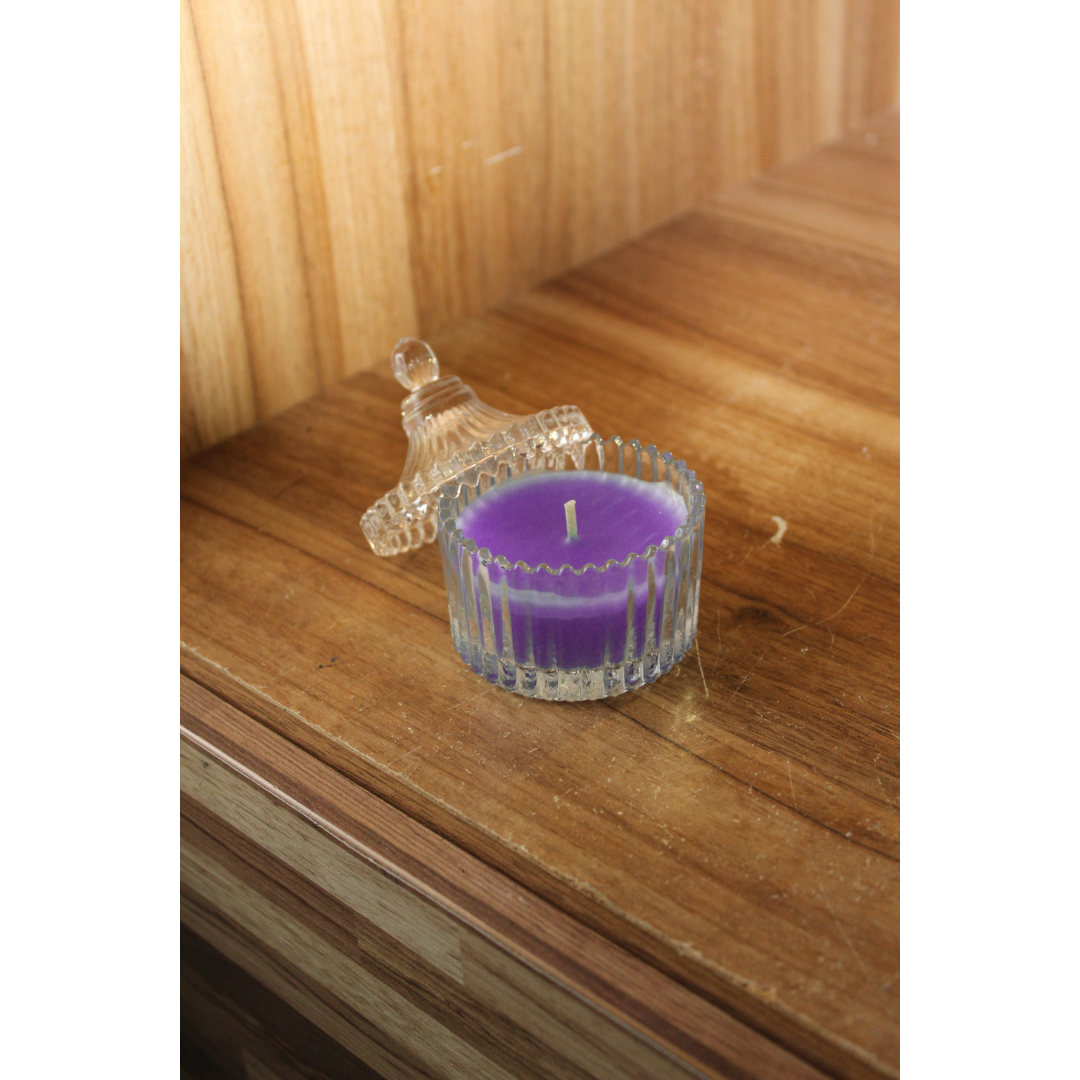 Vela Aromática Perfumada Castiçal Vidro Decorativa - 55g