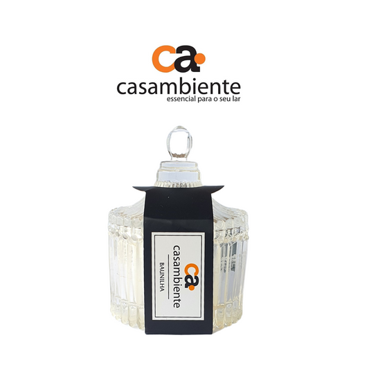 Vela Aromática Perfumada Castiçal Vidro Decorativa - 55g
