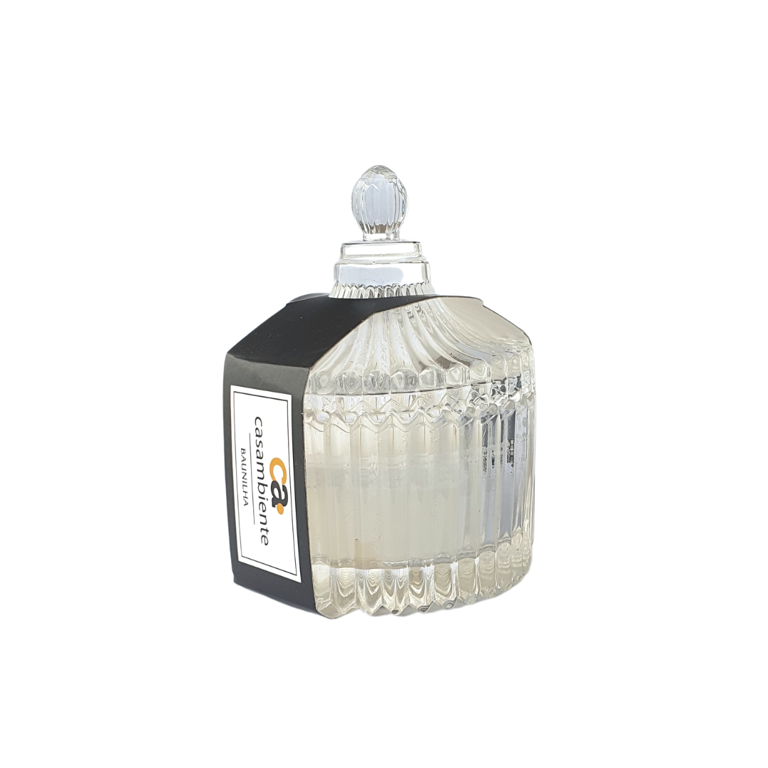 Vela Aromática Perfumada Castiçal Vidro Decorativa - 55g
