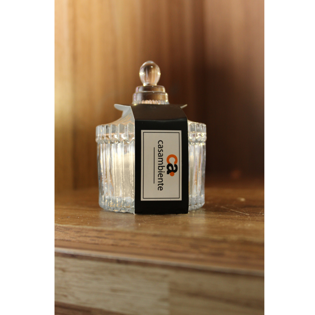 Vela Aromática Perfumada Castiçal Vidro Decorativa - 55g