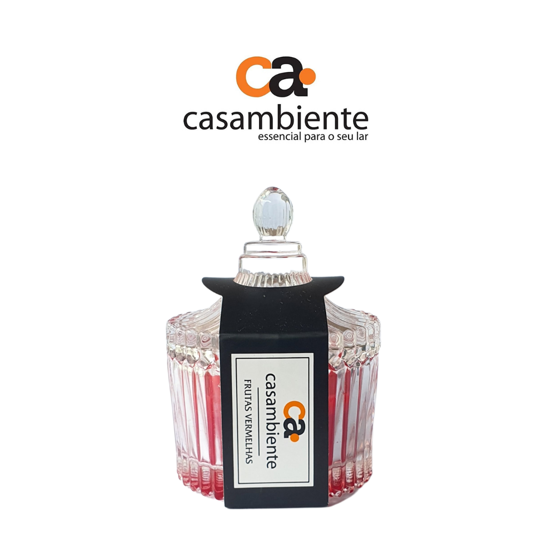 Vela Aromática Perfumada Castiçal Vidro Decorativa - 55g