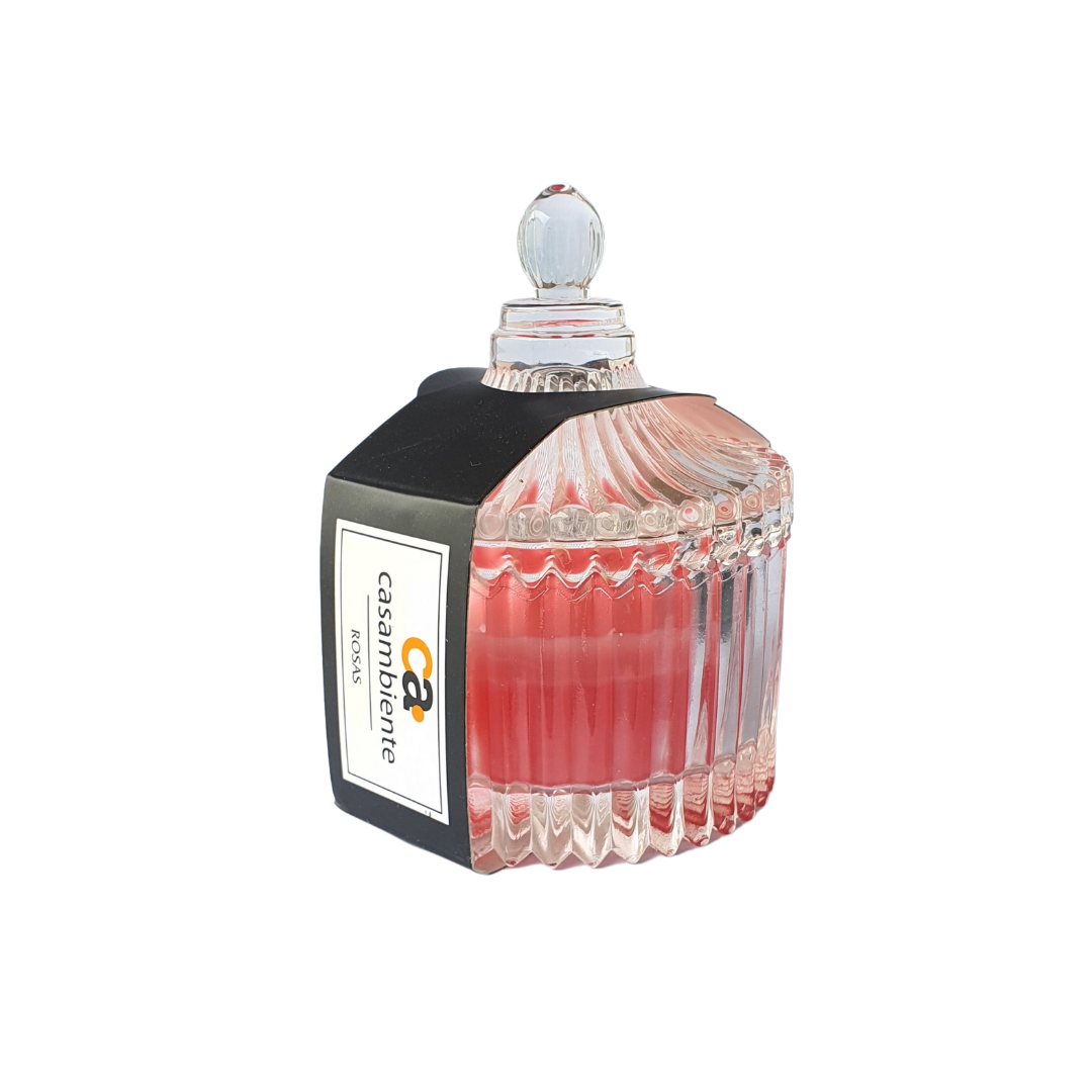 Vela Aromática Perfumada Castiçal Vidro Decorativa - 55g