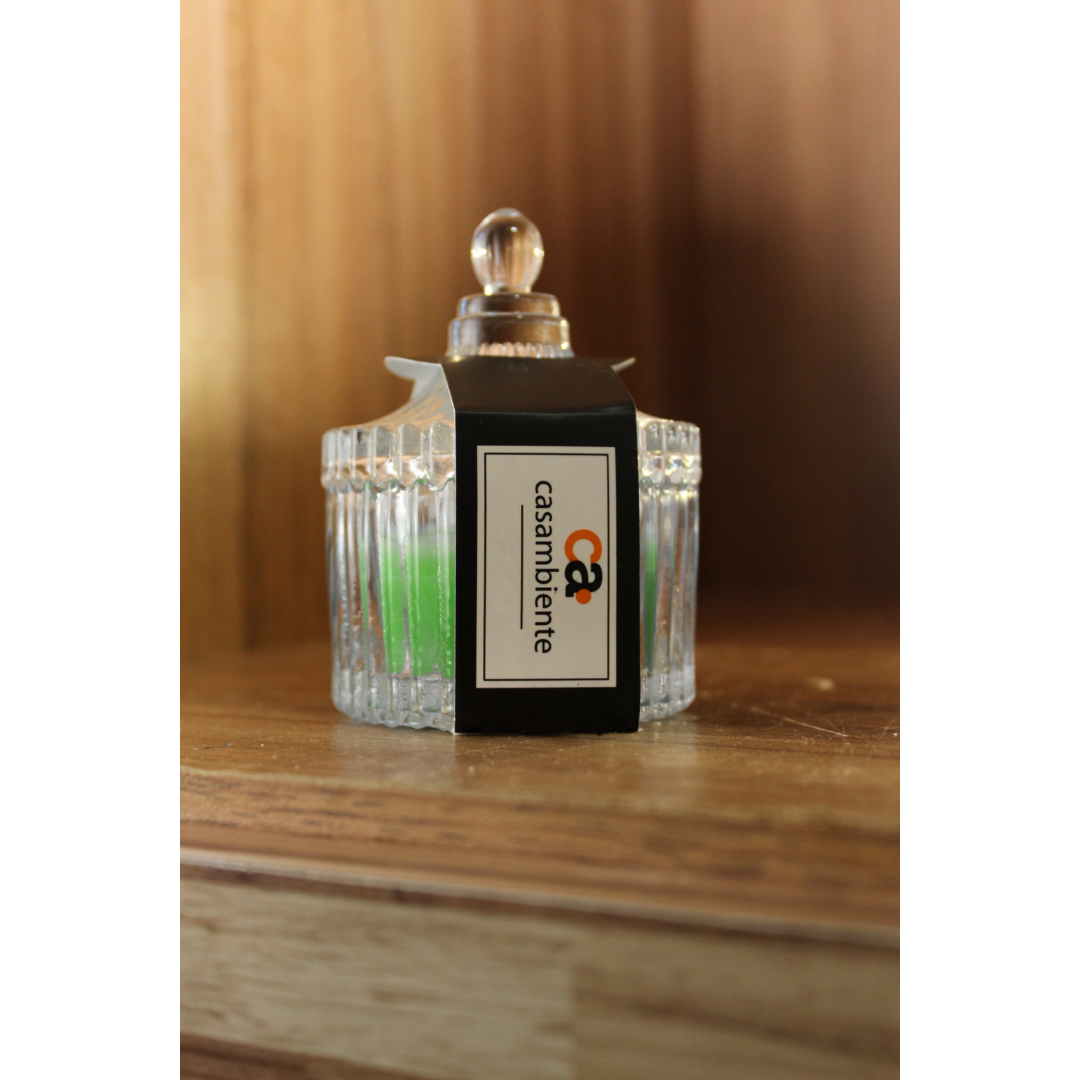 Vela Aromática Perfumada Castiçal Vidro Decorativa - 55g