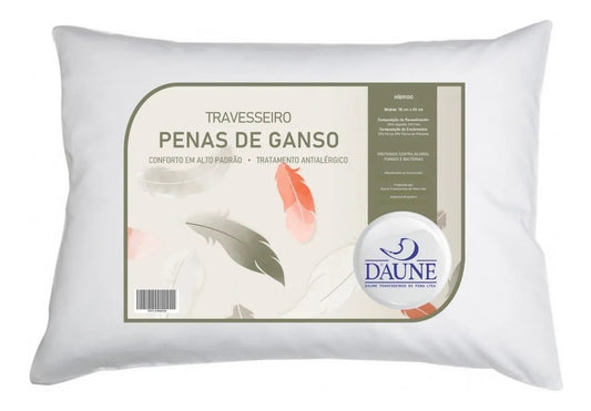 Travesseiro 50% Penas De Ganso 50% Fibras De Silicone Daune