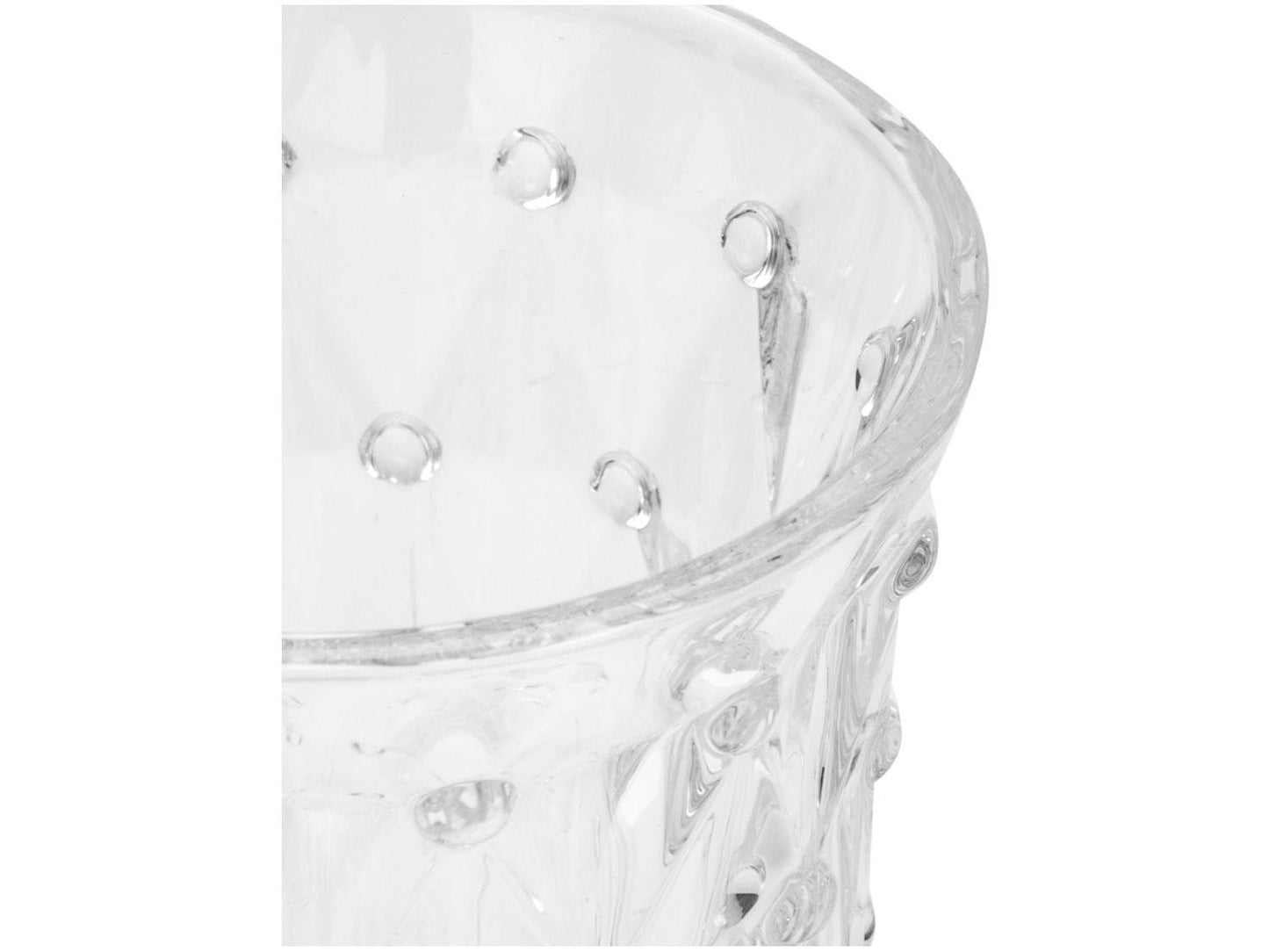 Taça Gotas Transparente Vidro Suco Vinho Água 210ml - 1 Un
