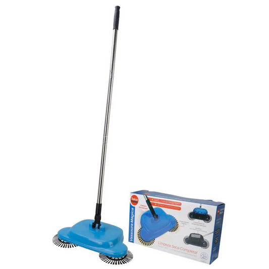 Vassoura Magica Aspirador De Pó Dobrável Feiticeira Mop 360