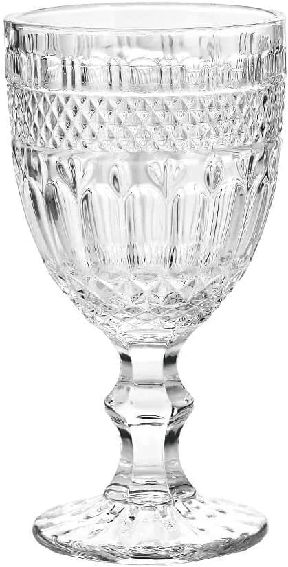 Taça De Vidro Barroco Transparente 350ml 1 Peça Casambiente