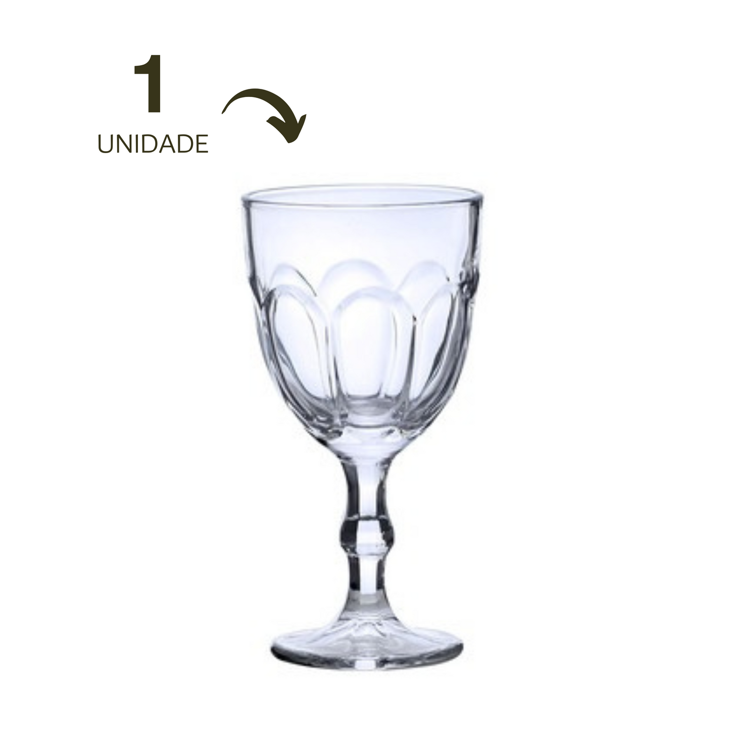 Taça Cristal Transparente Lotus Cherry 1953 Água Suco 300ml
