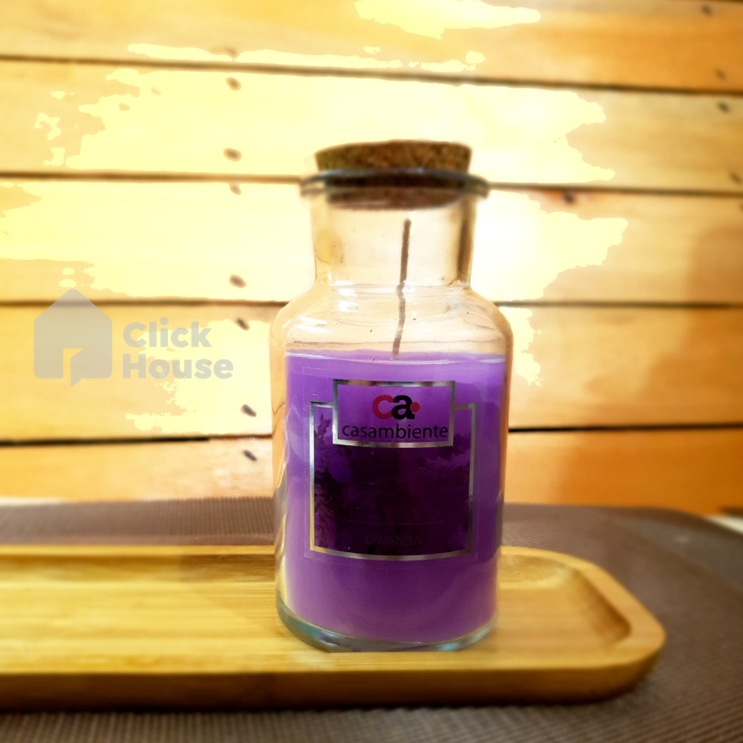 Vela Aromática Perfumada Castiçal Bomboniere Vidro 215g