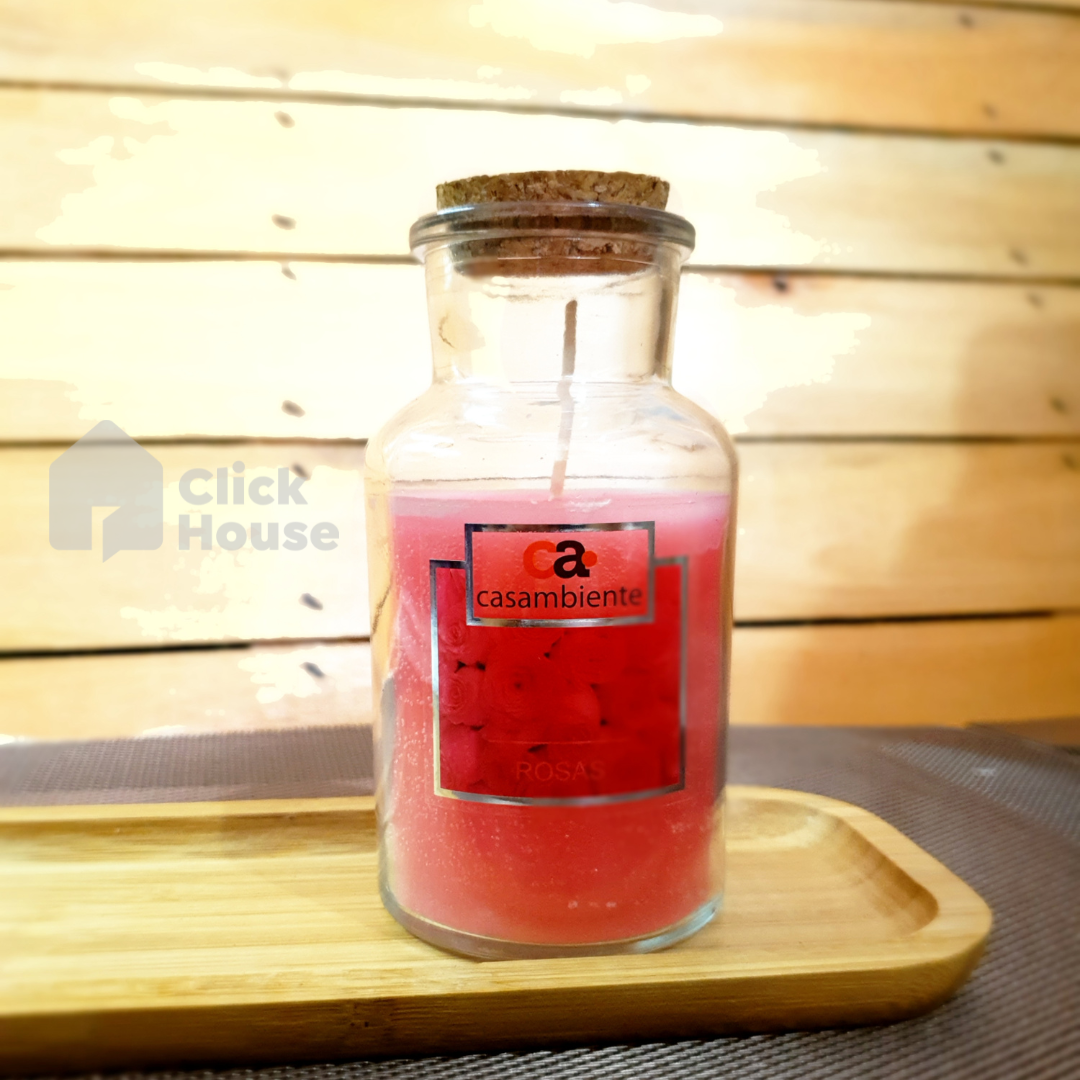 Vela Aromática Perfumada Castiçal Bomboniere Vidro 215g