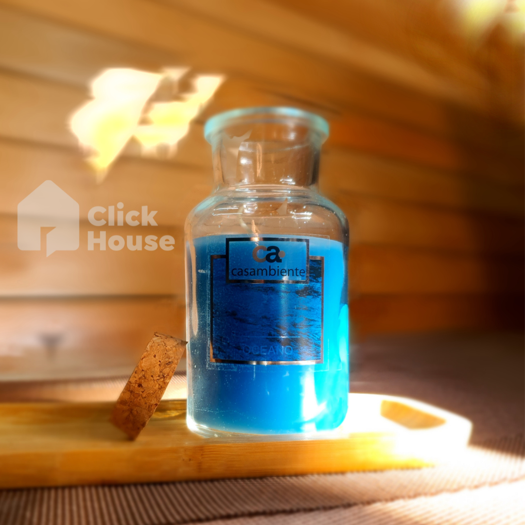 Vela Aromática Perfumada Castiçal Bomboniere Vidro 215g