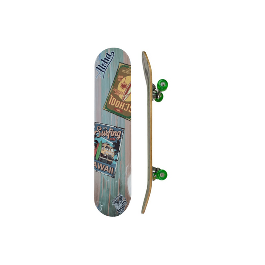 Skate Madeira Montado Brinquedo Radical Infantil Grande 78cm