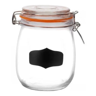 Pote Vidro Porta Mantimento Bala Café Tampa Hermética 750ml