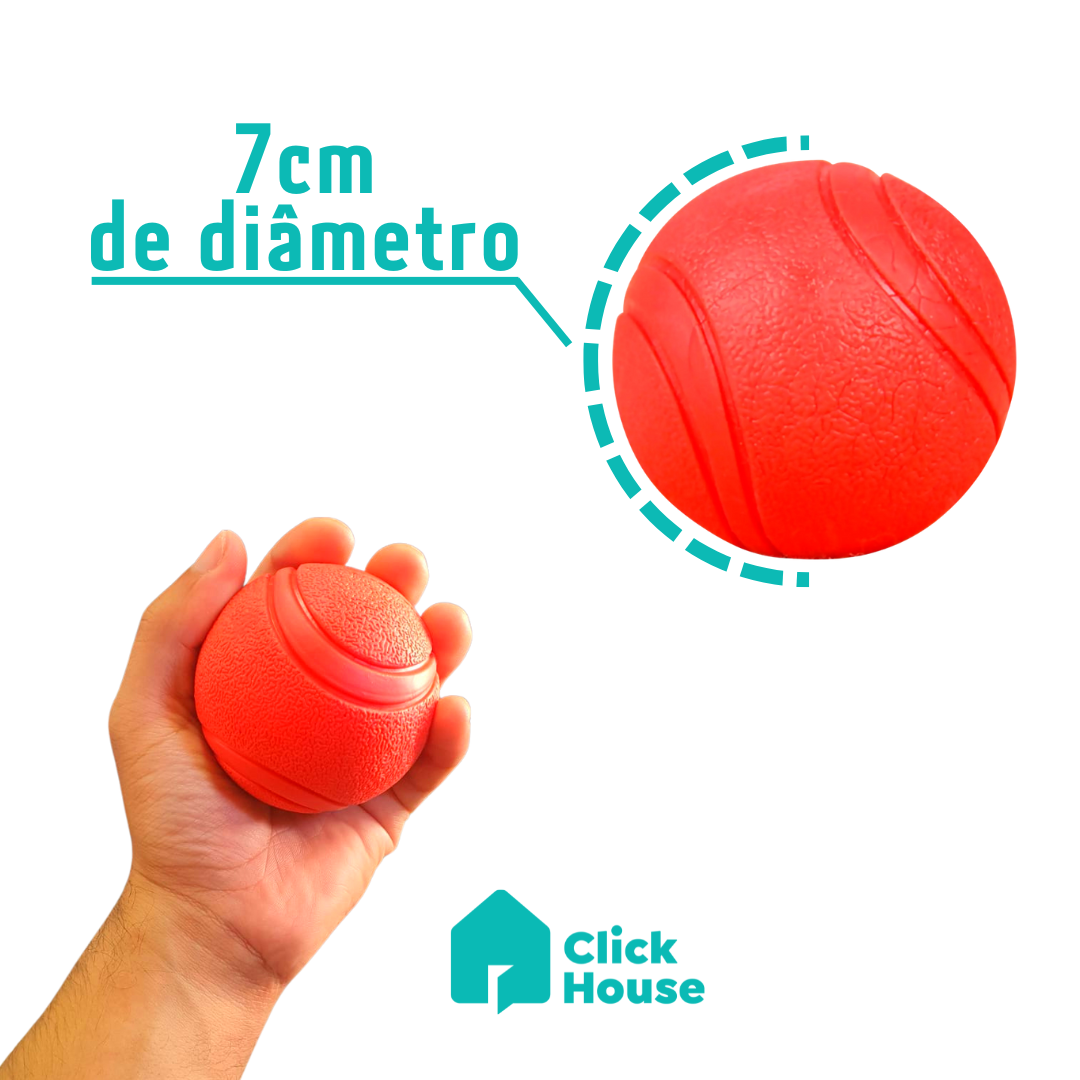 Bola Pet Maciça Cachorro Médio Grande Porte Pula Anti Stress