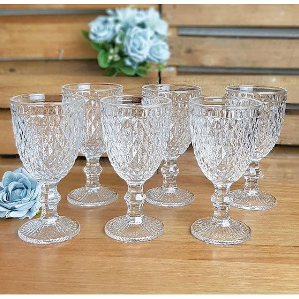 Taça Vidro Água Suco Bico De Abacaxi Transparente 300ml 1 Un