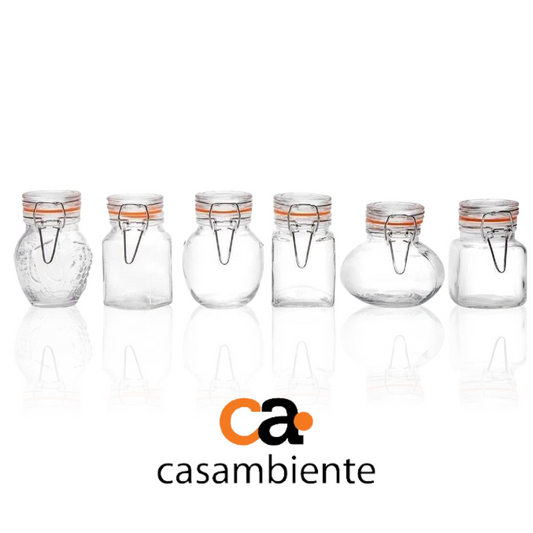 Pote De Vidro Temperos Hermético Antiodor Com Tampa E Trava
