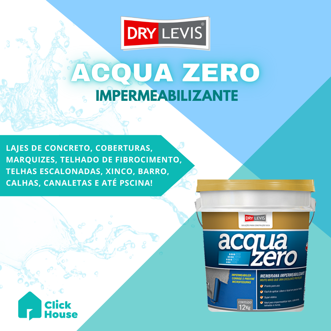 Acqua Zero Manta Elástica Impermeabilizante 20 Kg Branco