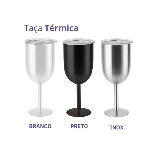 Taça Copo Térmico De Gin Vinho Chá Café 480ml Parede Dupla