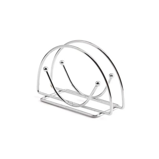 Porta Guardanapo De Mesa Cozinha Metal Cromado 13x8 Cm