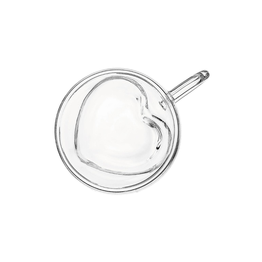 Caneca Xícara Vidro Parede Dupla Cappuccino Café Chá 180ml
