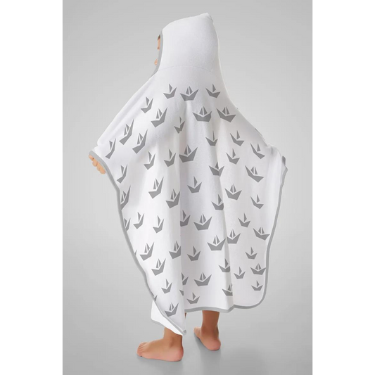 Toalha Infantil De Bebe Banho Estampada Com Capuz Algodão