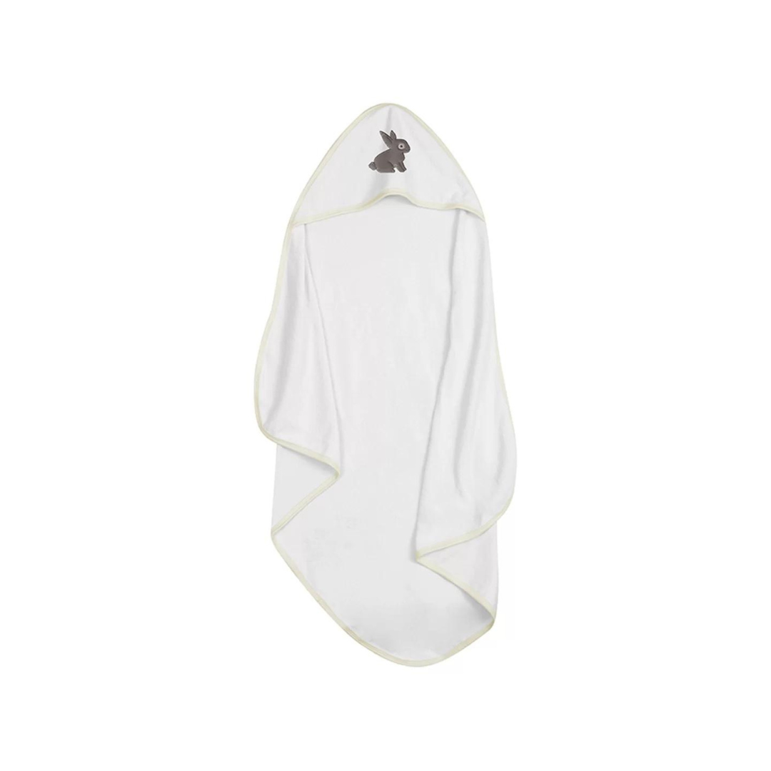 Toalha De Banho Bordada Com Capuz Para Bebe Algodão 70x80cm