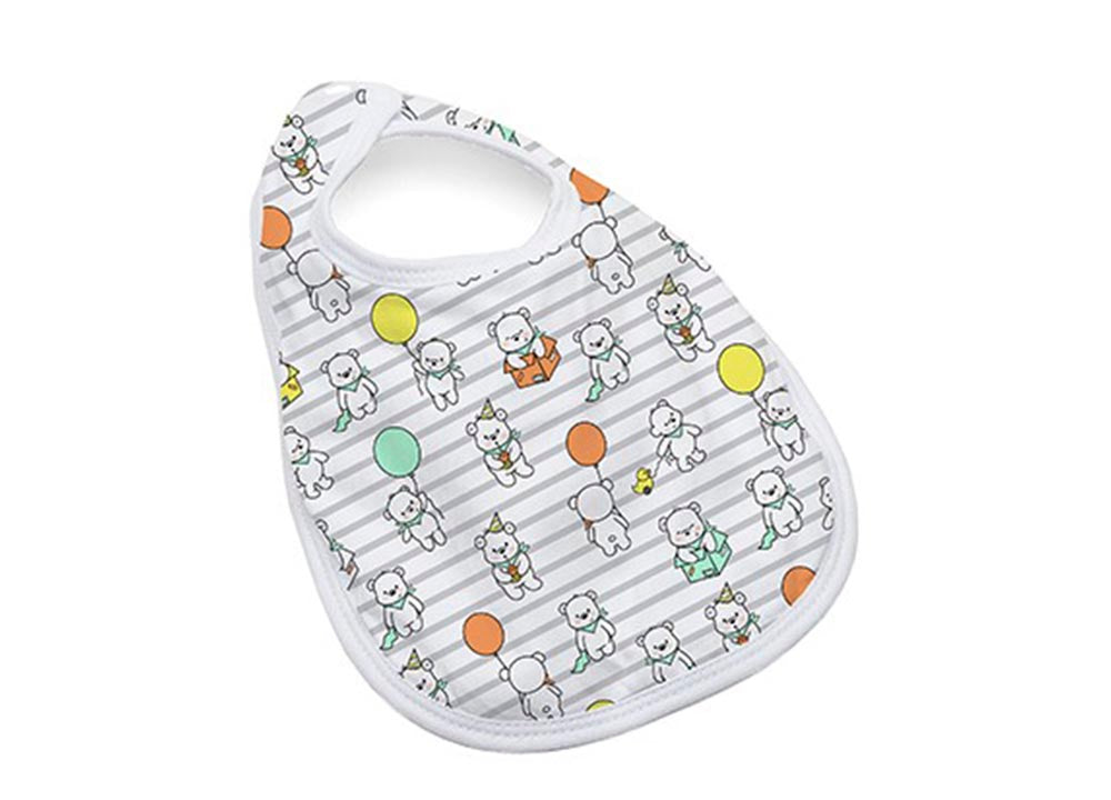 Babador De Bebe Impermeável Malha Kinder 22x32cm