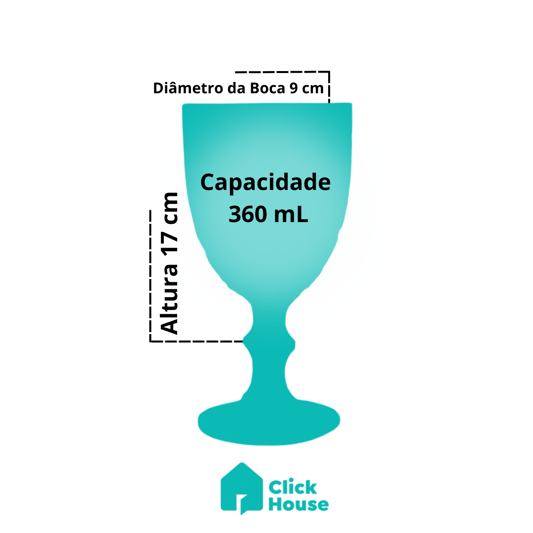 Taça De Vidro Água Suco Lumini Diamond Furta Cor 360ml 1 Uni