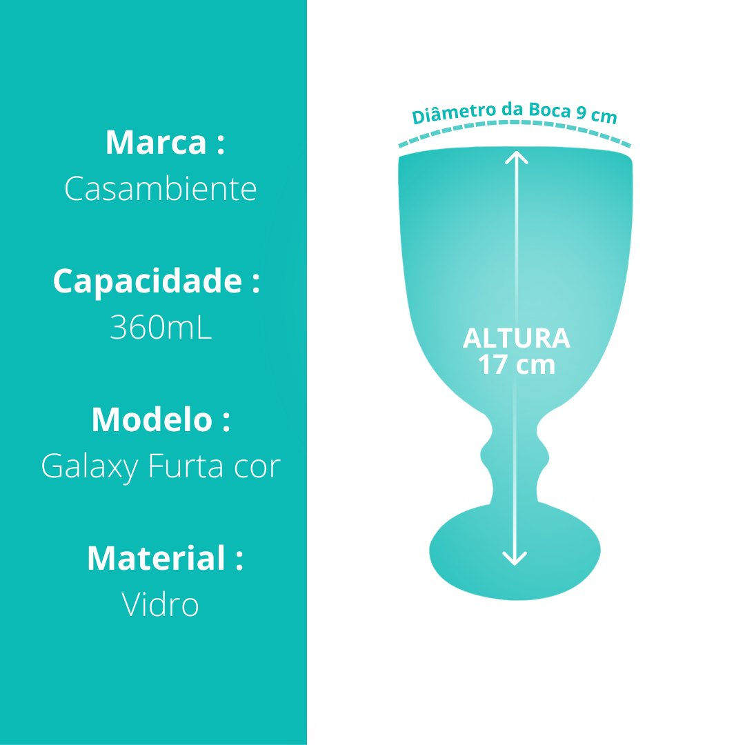Taças Galaxy Furta Cor 360 mL - TCVI106