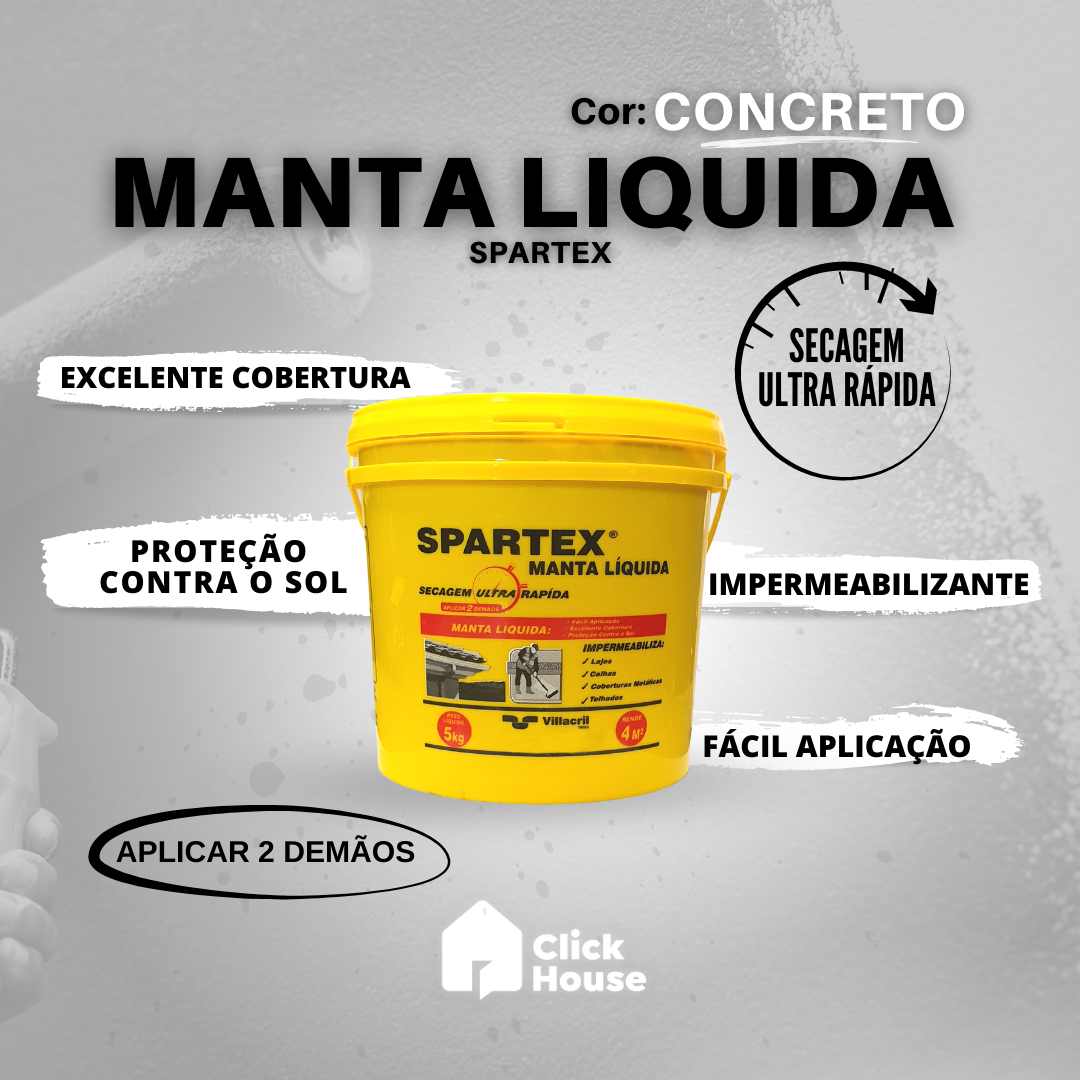 Manta Liquida Impermeabilizante Laje Telha Flexível 5 Kg
