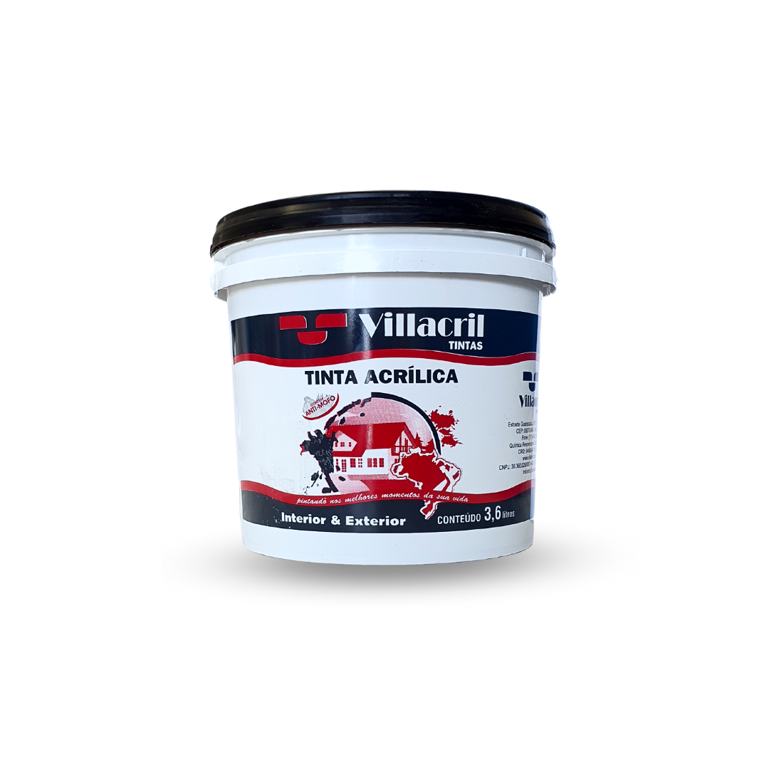 Tinta Anti Mofo Acrílica Parede 3,6l Interno Externo Branco