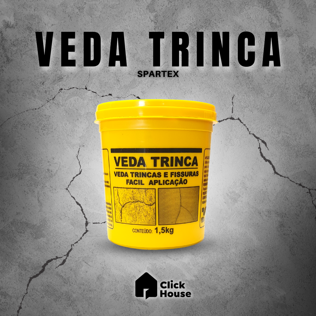 Selante Acrílico Anti Trincas E Fissuras Veda Trinca 1,5 Kg
