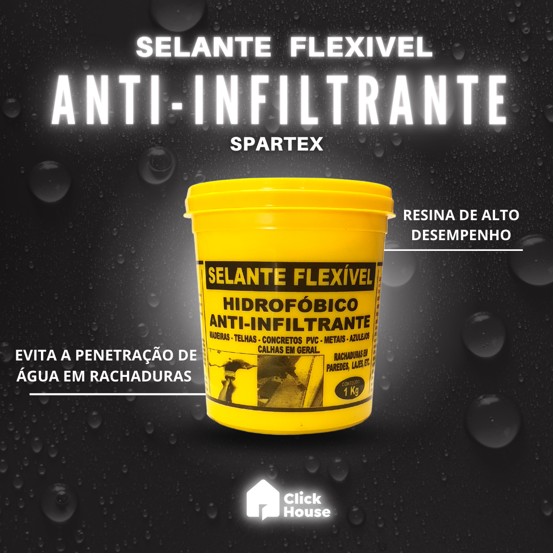 Selante Anti Infiltrante Flexível Anti Rachaduras 1 Kg