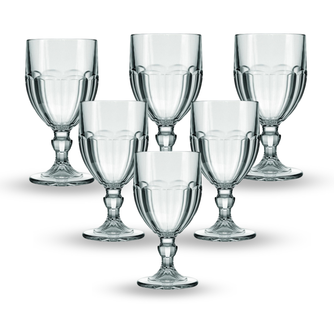 Taça Cristal Transparente Boston Lotus Cherry 1953 340ml 6un