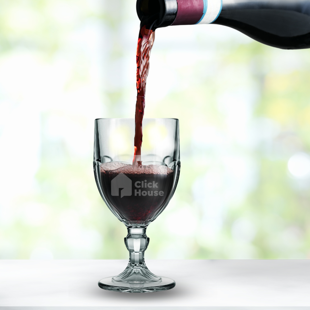 Taça Cristal Transparente Boston Lotus Cherry 1953 340ml 6un