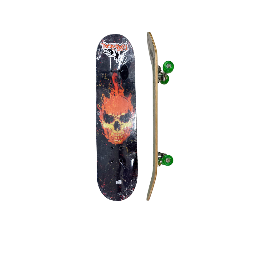 Skate Madeira Montado Brinquedo Radical Infantil Médio 60cm