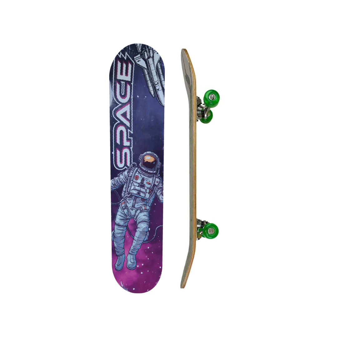Skate Madeira Montado Brinquedo Radical Infantil Grande 78cm