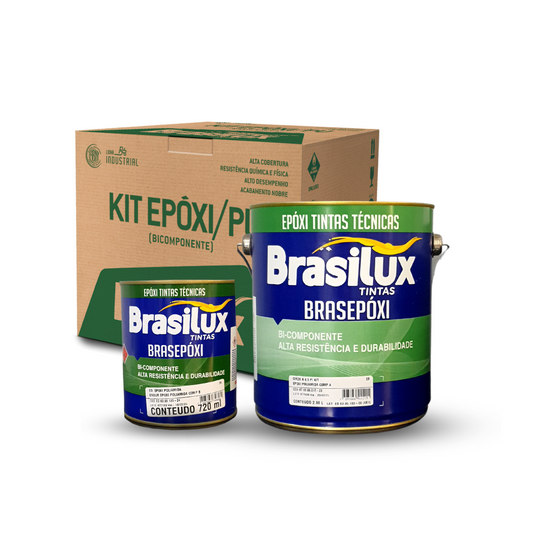 Tinta Epóxi + Catalisador Banheiro Cozinha Piso Esmalte 3,5l Acetinado / Cinza