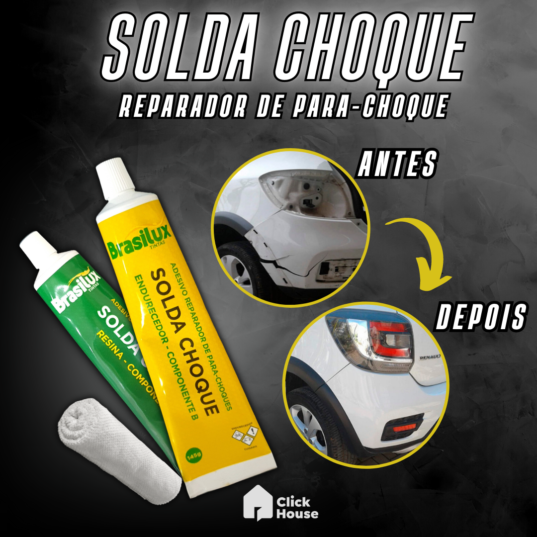 Solda Reparador De Para Choque Veda Choque 300g Brasilux