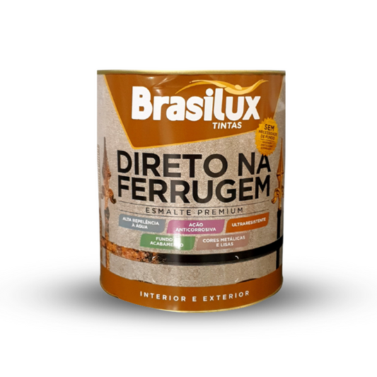 Tinta Esmalte Direto Na Ferrugem Resistente 900ml Brasilux