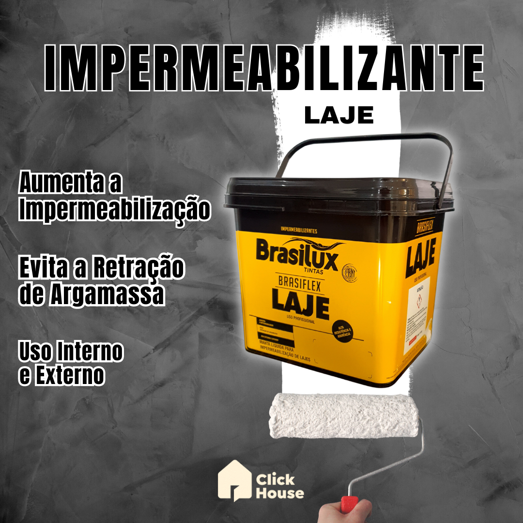 Manta Líquida Impermeabilizante Laje Brasiflex Brasilux 3,6l