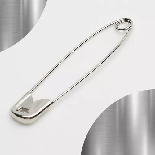 Alfinete De Segurança Prata Nº00 25 Mm 100 Unidades