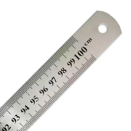 Régua Aço Inox 1m 40 Polegada 100cm Projetista Profissional