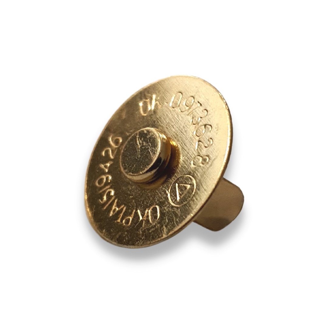 Botão Magnético Imantado 18mm Prata Dourado Ônix 100 Uni