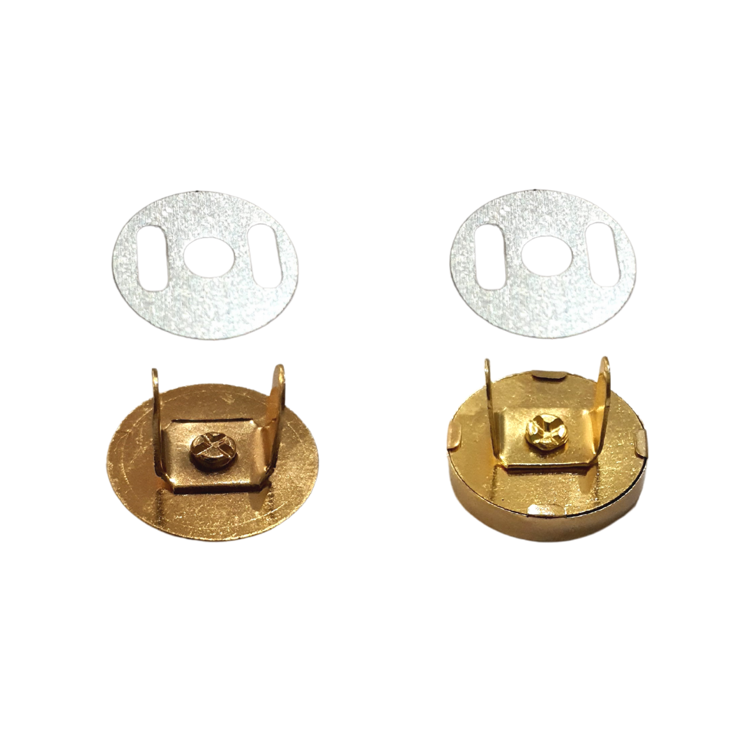 Botão Magnético Imantado 14mm Prata Dourado Ônix 10 Uni