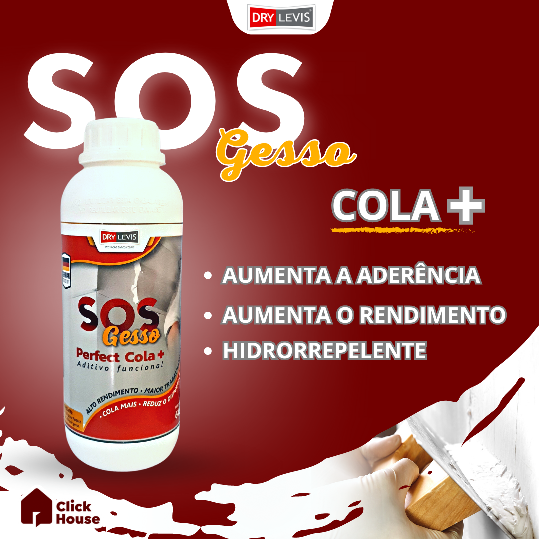 Sos Gesso Cola Perfect Drywall Gesso Molduras Sancas 640g